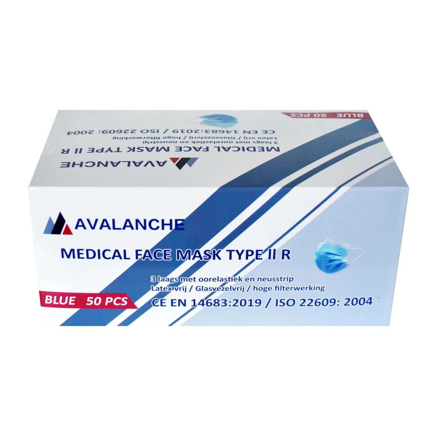 Mondmaskers type IIR | 50 stuks - Afbeelding 2