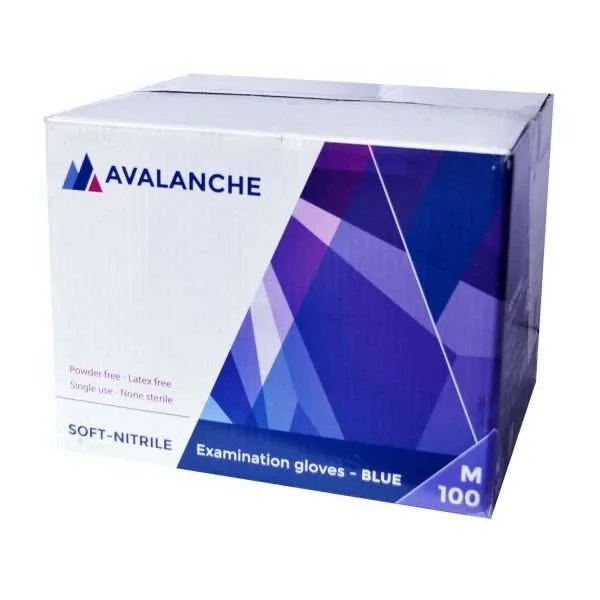Nitril handschoenen Blauw - Afbeelding 2