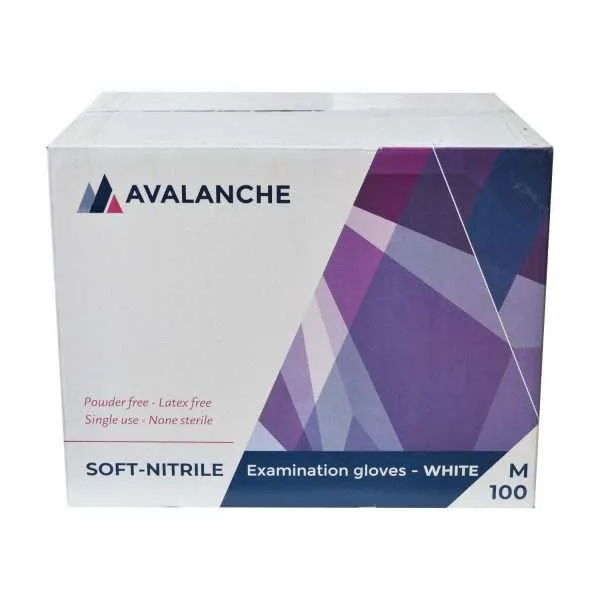 Nitril handschoenen - wit - Afbeelding 2