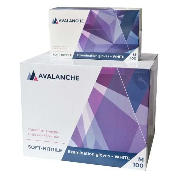 Nitril handschoenen - wit - Afbeelding 3
