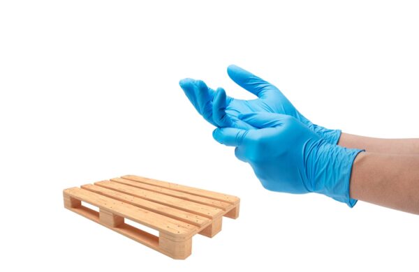 Pallet Nitril Accelerator vrije handschoenen Blauw
