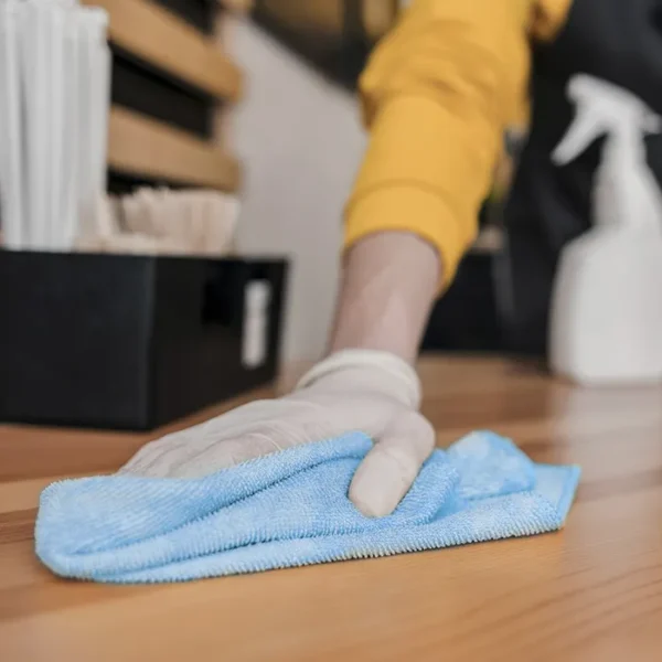 Microvezel Schoonmaakdoek Blauw 250g/m2 100 stuks - Afbeelding 3